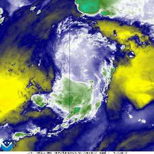 Perturbation Gordon : image satellite vapeur d