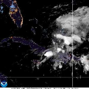 Météo de ouragans : image satellite visible pour AL162024