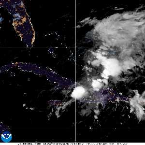 Tempête Oscar : image satellite visible sur Meteo Tropicale - ouragans