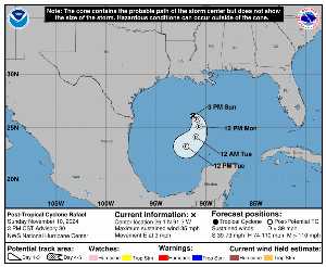 Cyclone post-tropical Rafael : prévision du NHC sur Meteo Tropicale - Meteo des cyclones