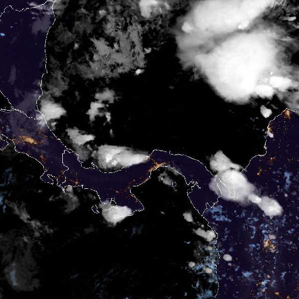 météo tropicale : Image satellite .