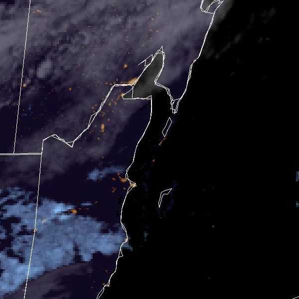 météo tropicale : Image satellite .