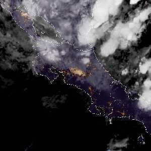 météo tropicale : Image satellite .