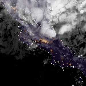 météo tropicale : Image satellite .