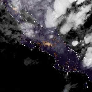 météo tropicale : Image satellite .