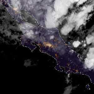 météo tropicale : Image satellite .