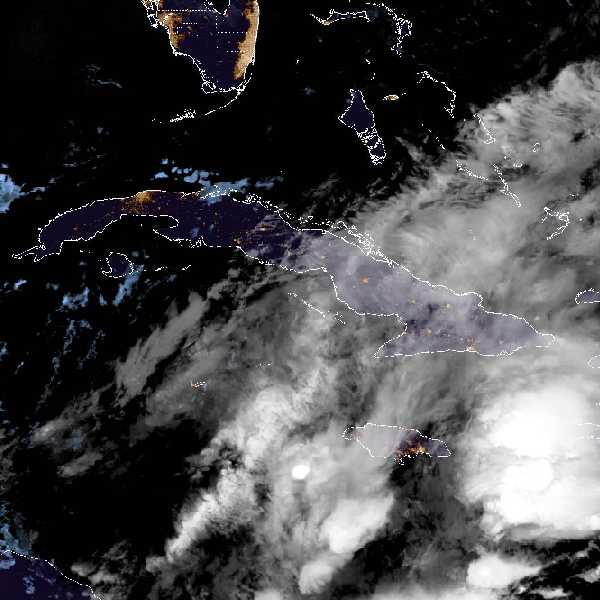 météo tropicale : Image satellite .