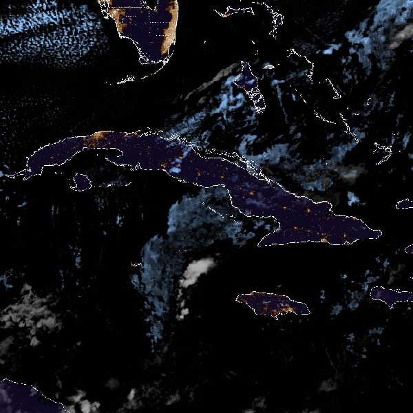 météo tropicale : Image satellite .