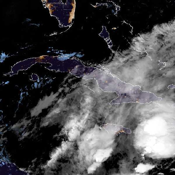 météo tropicale : Image satellite .