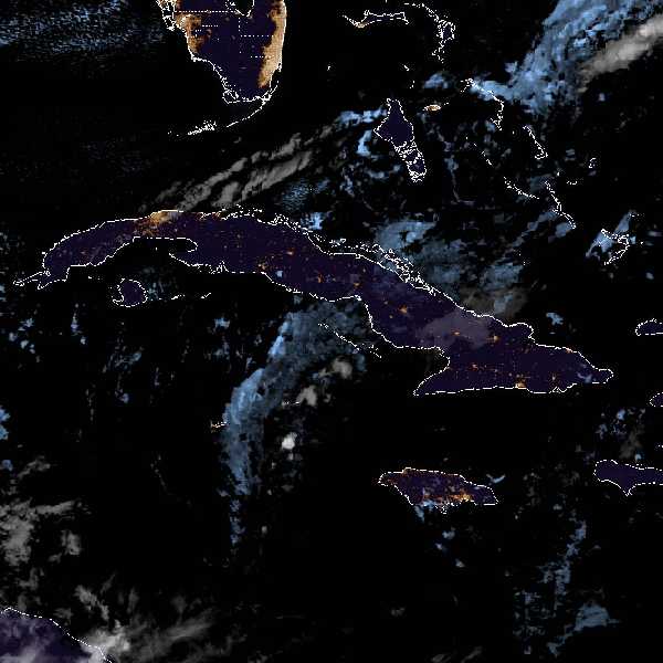 météo tropicale : Image satellite .