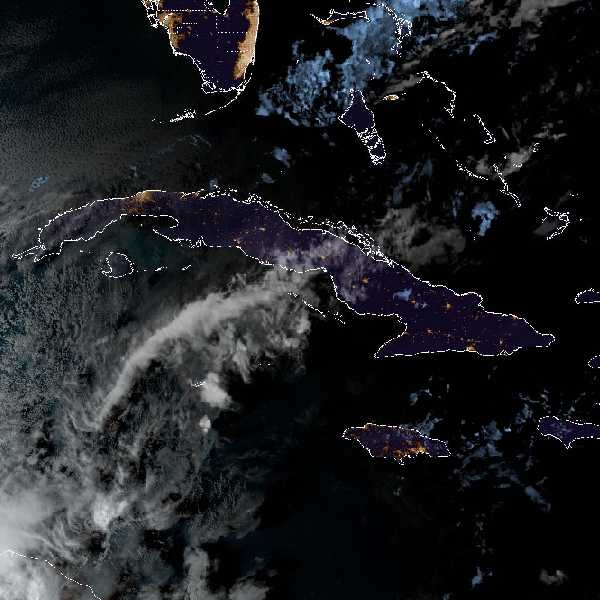 météo tropicale : Image satellite .