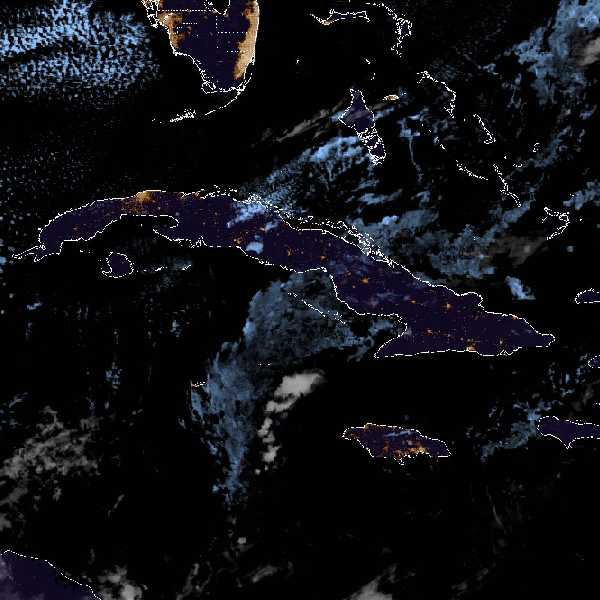 météo tropicale : Image satellite .