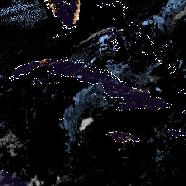 météo tropicale : Image satellite .