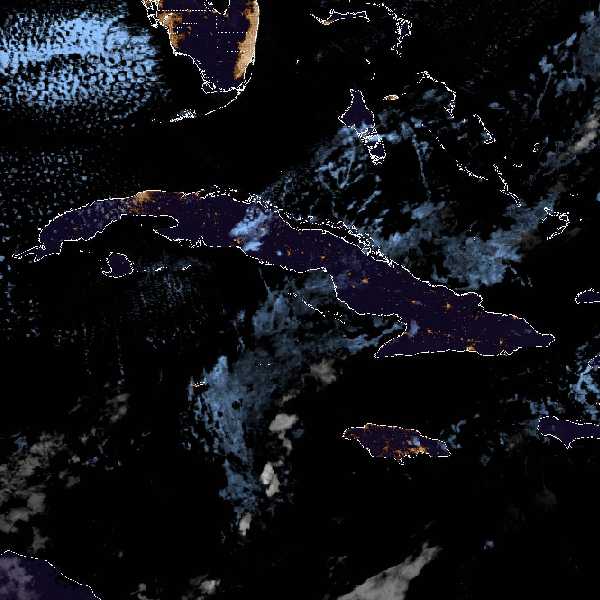 météo tropicale : Image satellite .