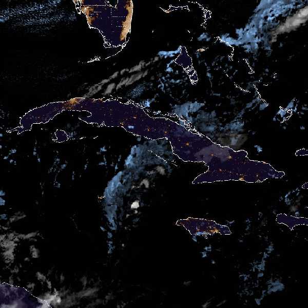 météo tropicale : Image satellite .