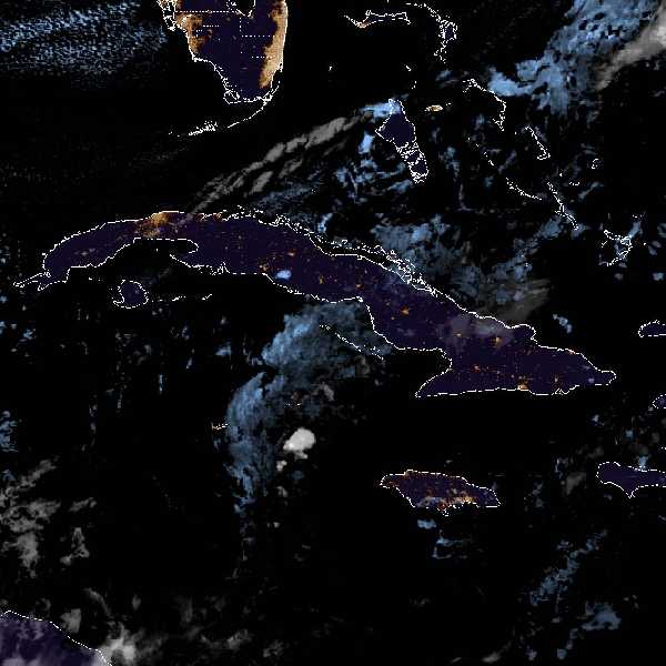 météo tropicale : Image satellite .