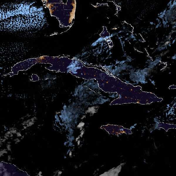 météo tropicale : Image satellite .