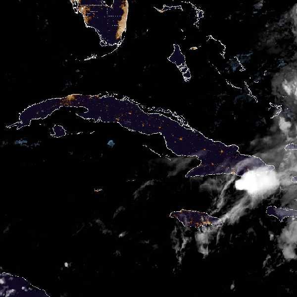 météo tropicale : Image satellite .