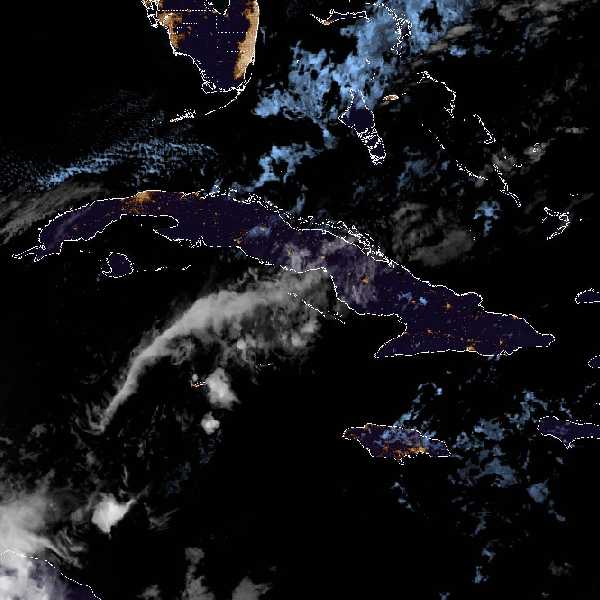 météo tropicale : Image satellite .