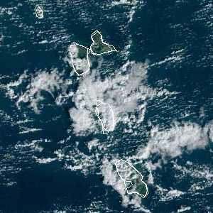 météo tropicale : Image satellite .