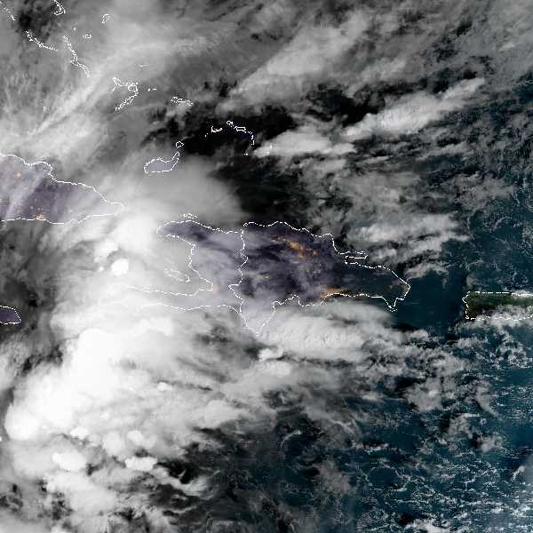 météo tropicale : Image satellite .