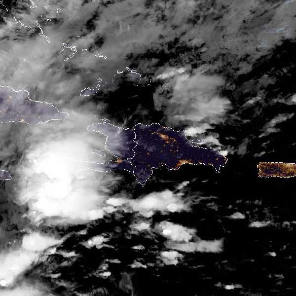 météo tropicale : Image satellite .