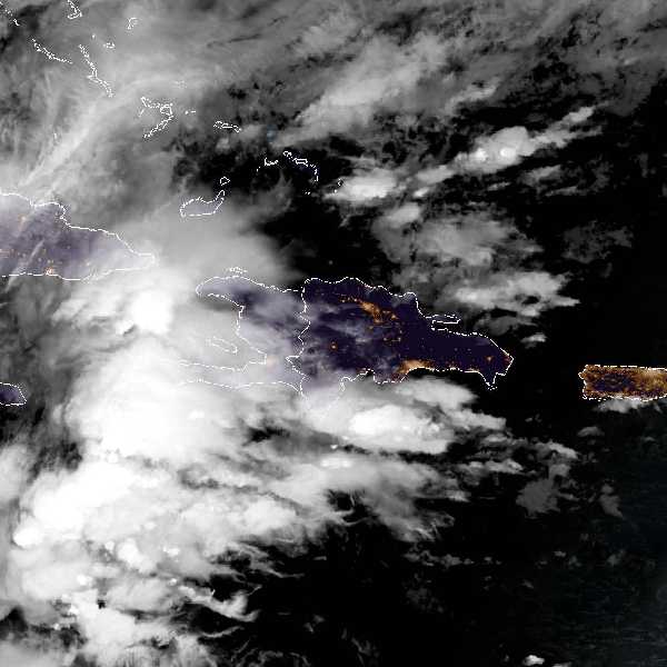 météo tropicale : Image satellite .