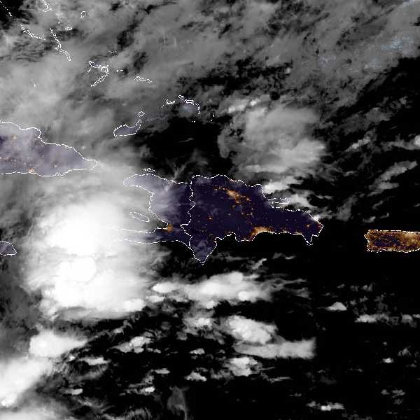 météo tropicale : Image satellite .