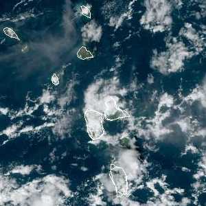 météo tropicale : Image satellite .