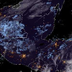 météo tropicale : Image satellite .