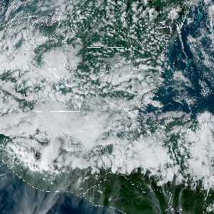 météo tropicale : Image satellite .