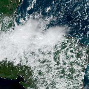 météo tropicale : Image satellite .