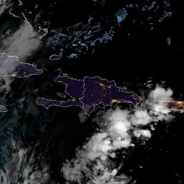 météo tropicale : Image satellite .