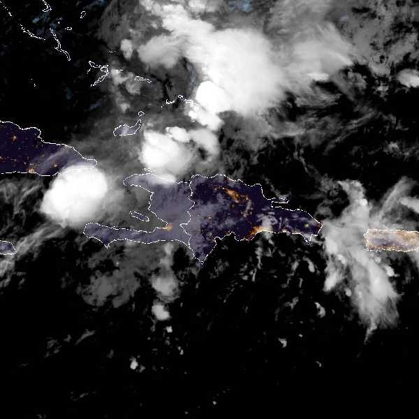 météo tropicale : Image satellite .