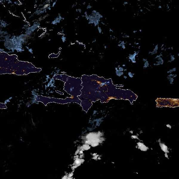 météo tropicale : Image satellite .