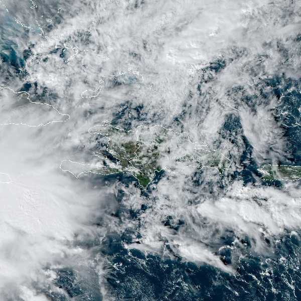 météo tropicale : Image satellite .