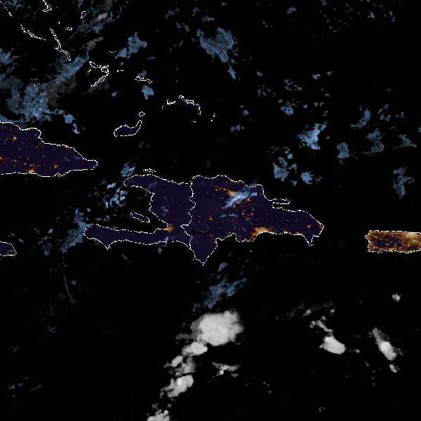 météo tropicale : Image satellite .