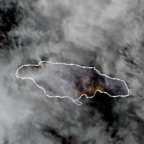 météo tropicale : Image satellite .