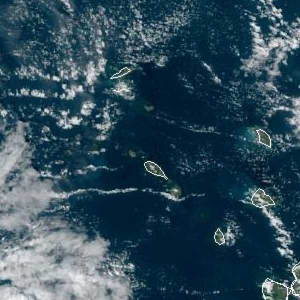 météo tropicale : Image satellite .