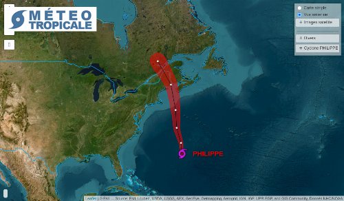 Philippe becomes post-tropical storm posing New England flash flooding risk  this weekend