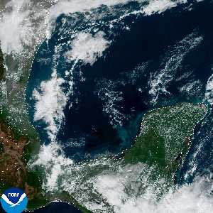 météo tropicale : Image satellite .