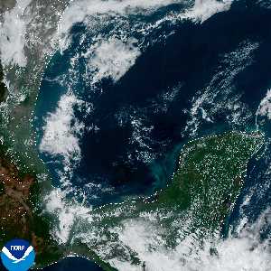 météo tropicale : Image satellite .