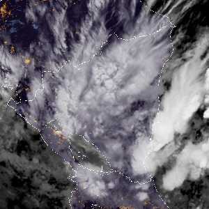 météo tropicale : Image satellite .