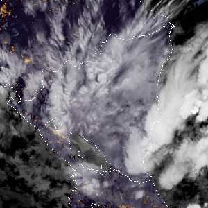 météo tropicale : Image satellite .