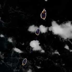 météo tropicale : Image satellite .