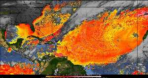 Météo tropicale : Air sec et densité de poussière dans l'air.