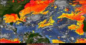 Météo tropicale : Air sec et densité de poussière dans l'air.